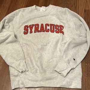 Champion Syracuse Reverse Weave Heather Grey Crewneck